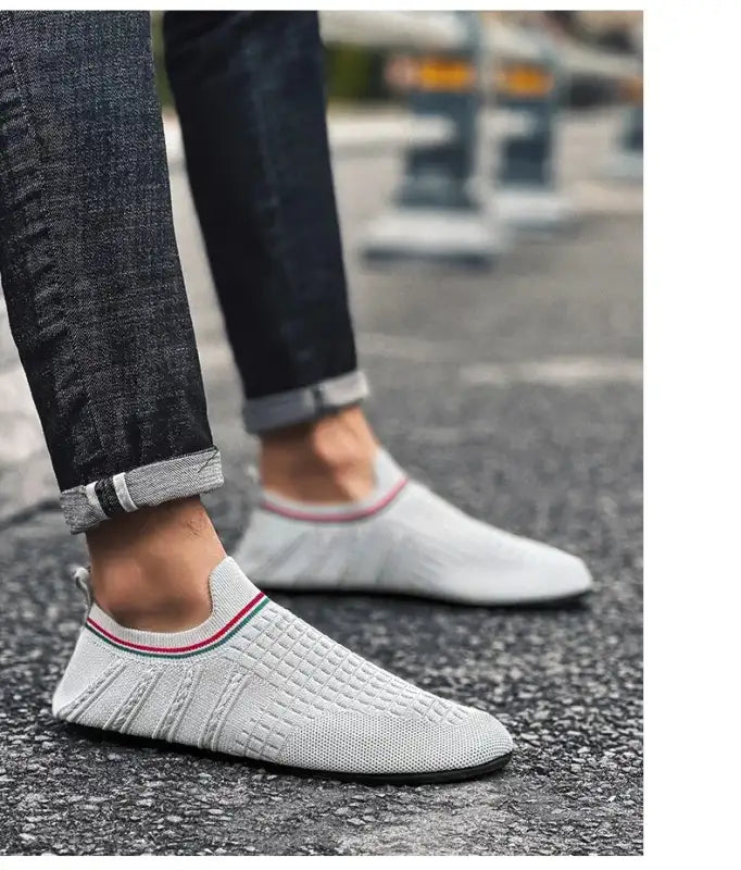 YRZL Men Loafers Mens Casual Breathable Outdoor Driving Shoe Comfortable Fashion New Walking Shoes for Men Slip on Home