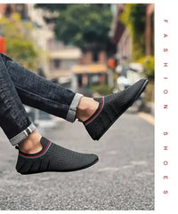 YRZL Men Loafers Mens Casual Breathable Outdoor Driving Shoe Comfortable Fashion New Walking Shoes for Men Slip on Home