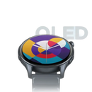 Smartwatch with colorful display.