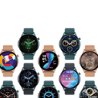 Collection of smartwatches with various display faces.