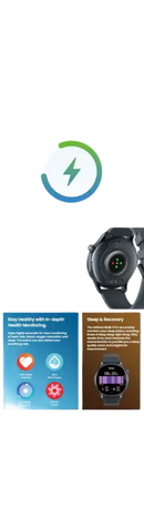 Smartwatch product advertisement.