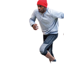 Man in workout gear.