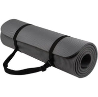 ZenWave Striped NBR Yoga Mat - Black