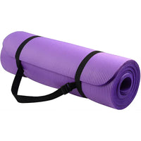 ZenWave Striped NBR Yoga Mat - Purple